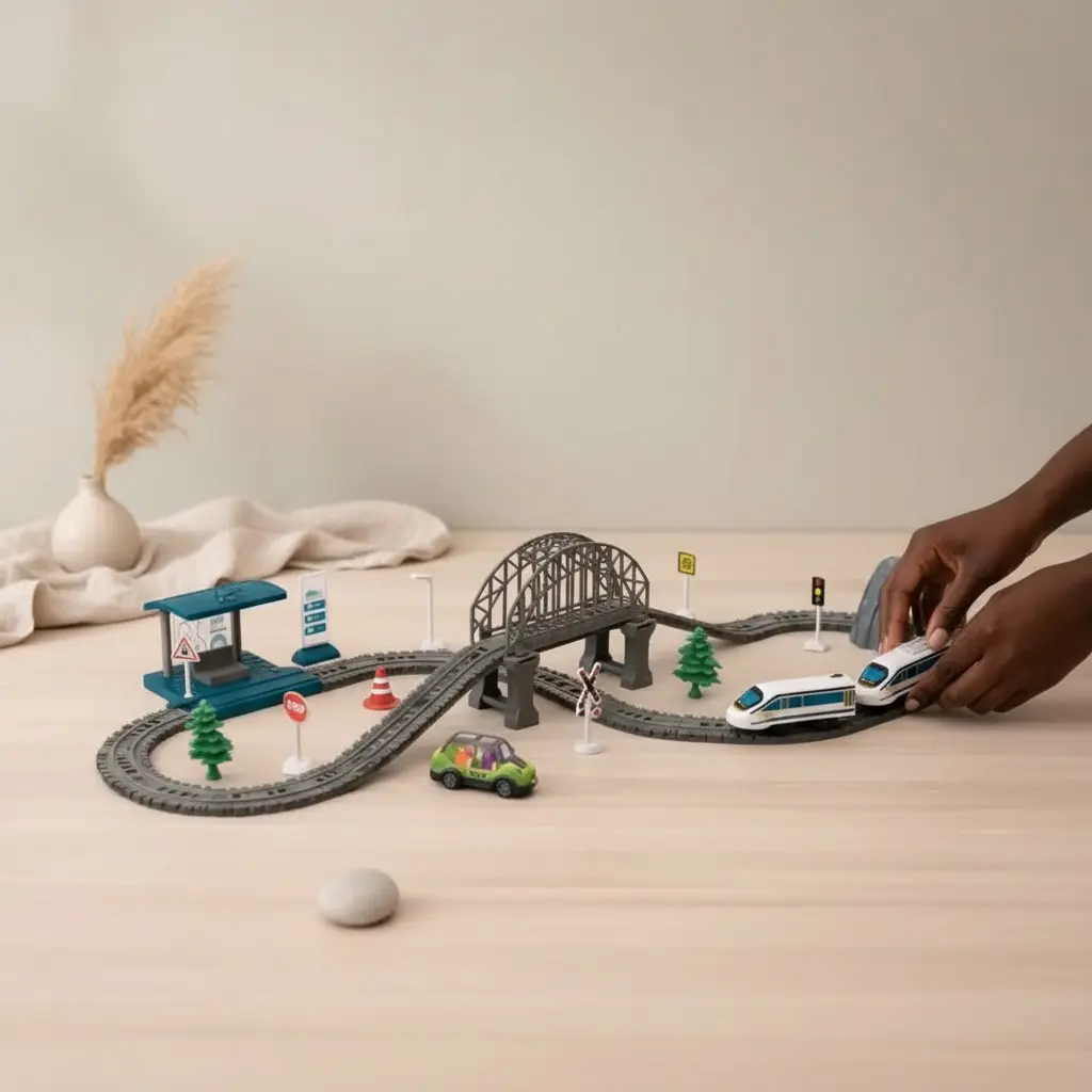 Autree Wooden Track Train Set