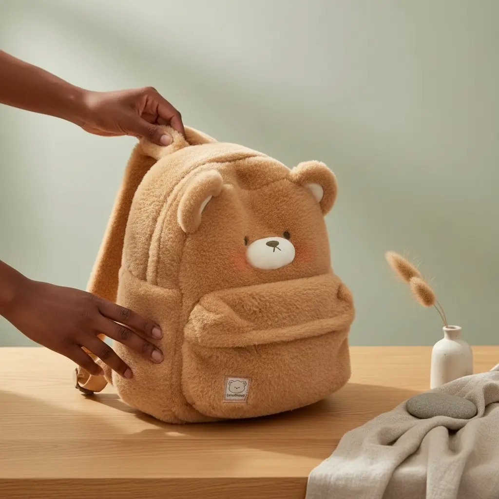 Toybox Bear Backpack Washubao-A