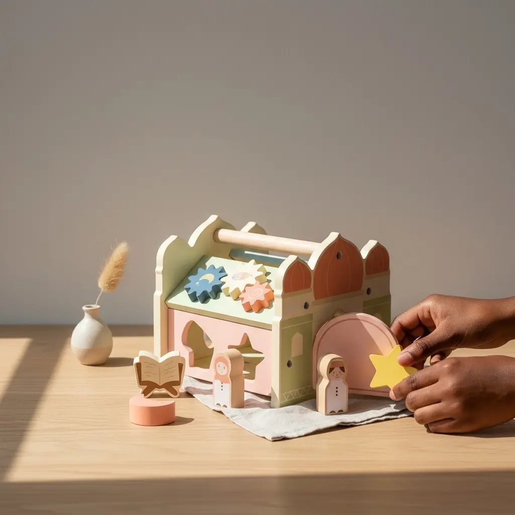 Islamic Wooden Shape Sorter 