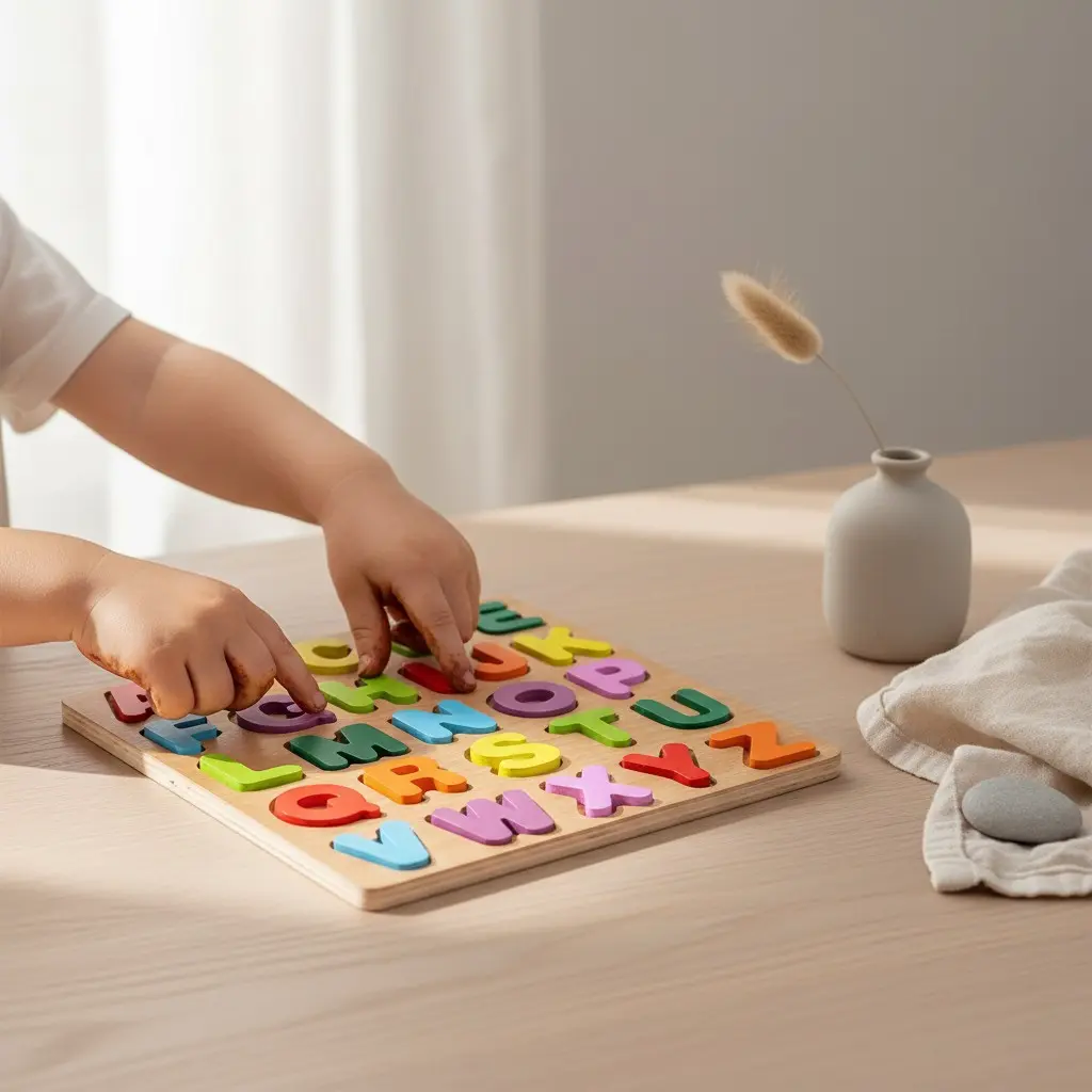 Macaron Capital Letter Cognitive Board