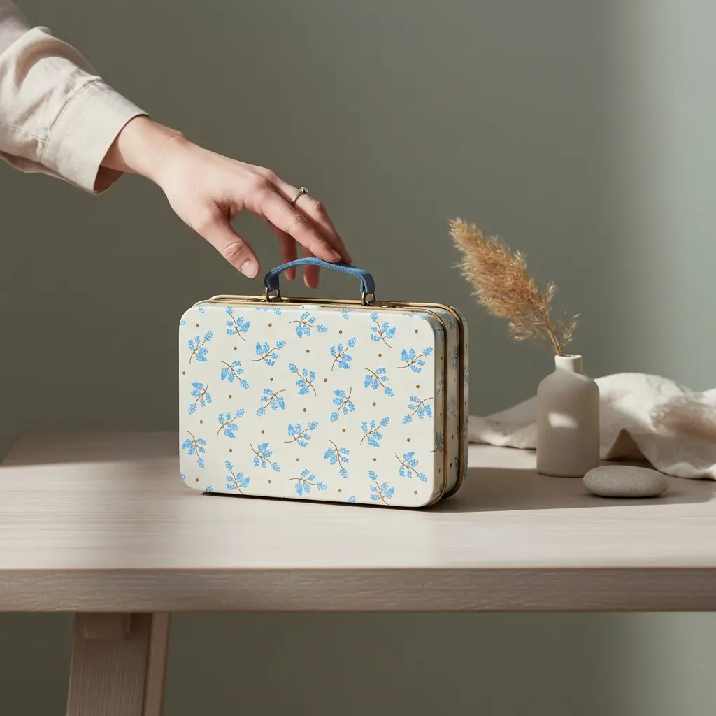 Maileg Danish Afternoon treat, Mouse - Blue Madelaine