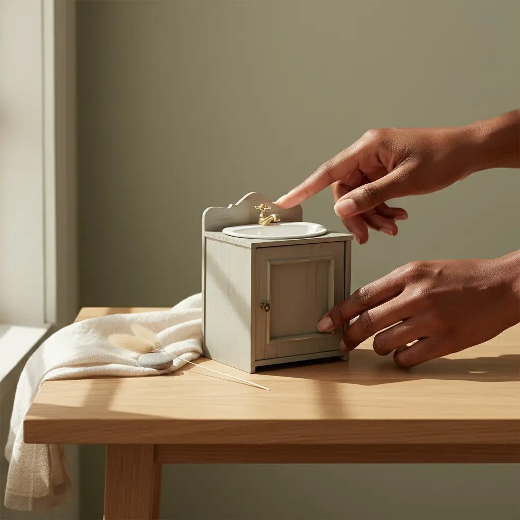 Maileg Danish Bathroom sink, Miniature