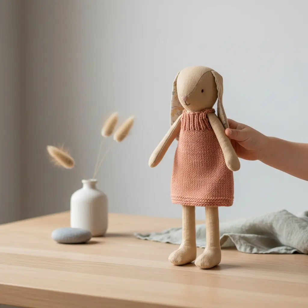 Maileg Danish Bunny, Size 2 - Brown - Dress