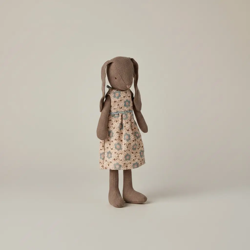 Maileg Danish Bunny, Size 2 - Brown - Dress