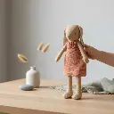 Maileg Danish Bunny, Size 2 - Brown - Dress