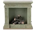 Maileg Danish Fireplace, Miniature - Dusty green