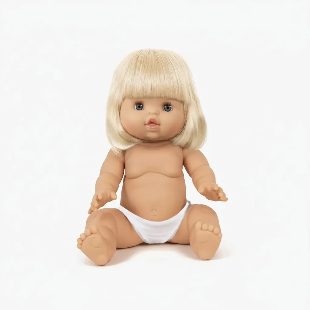 Minikane Angèle, poupée Gordis 34cm naked Doll 34cm in vinyl