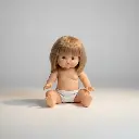 Minikane Zoé, poupée Gordis 34cm naked Doll 34cm in vinyl