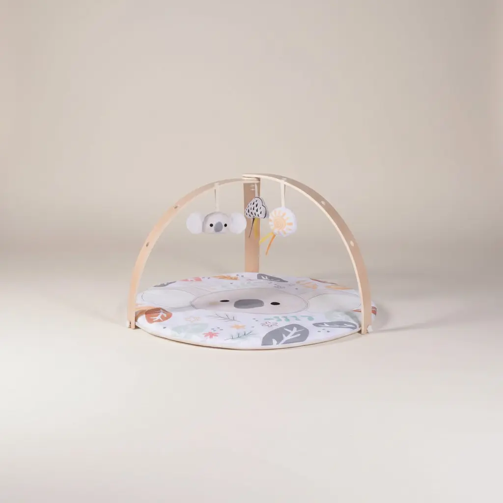 Konig Kids Wooden Baby Play Gym & Play Mat