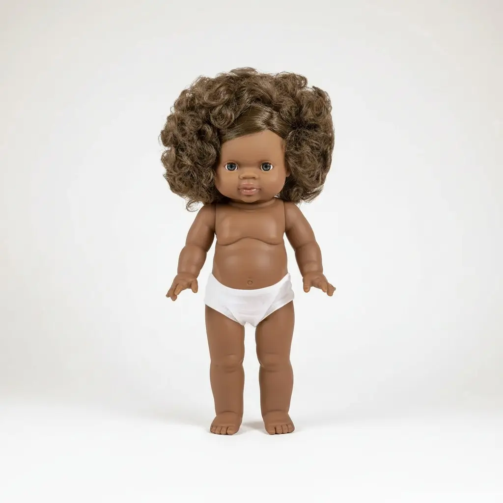 Minikane Charline, poupée Gordis debout 37cm naked Doll 37cm in vinyl