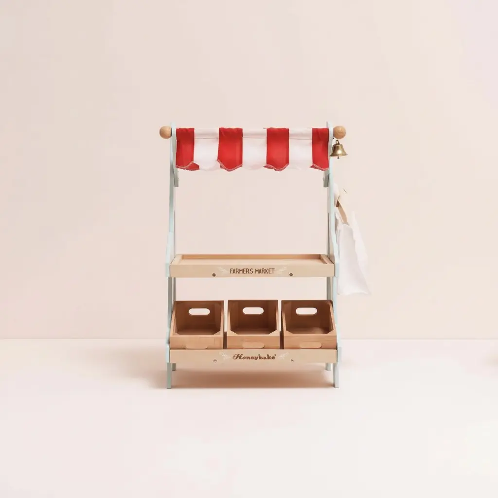 Le Toy Van Wooden Market Stall & Accessories 