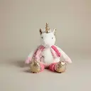 Doudou Et Compagnie Unicorn Pink/Cream 