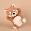 Doudou Podcoll Mario Panda Roux 