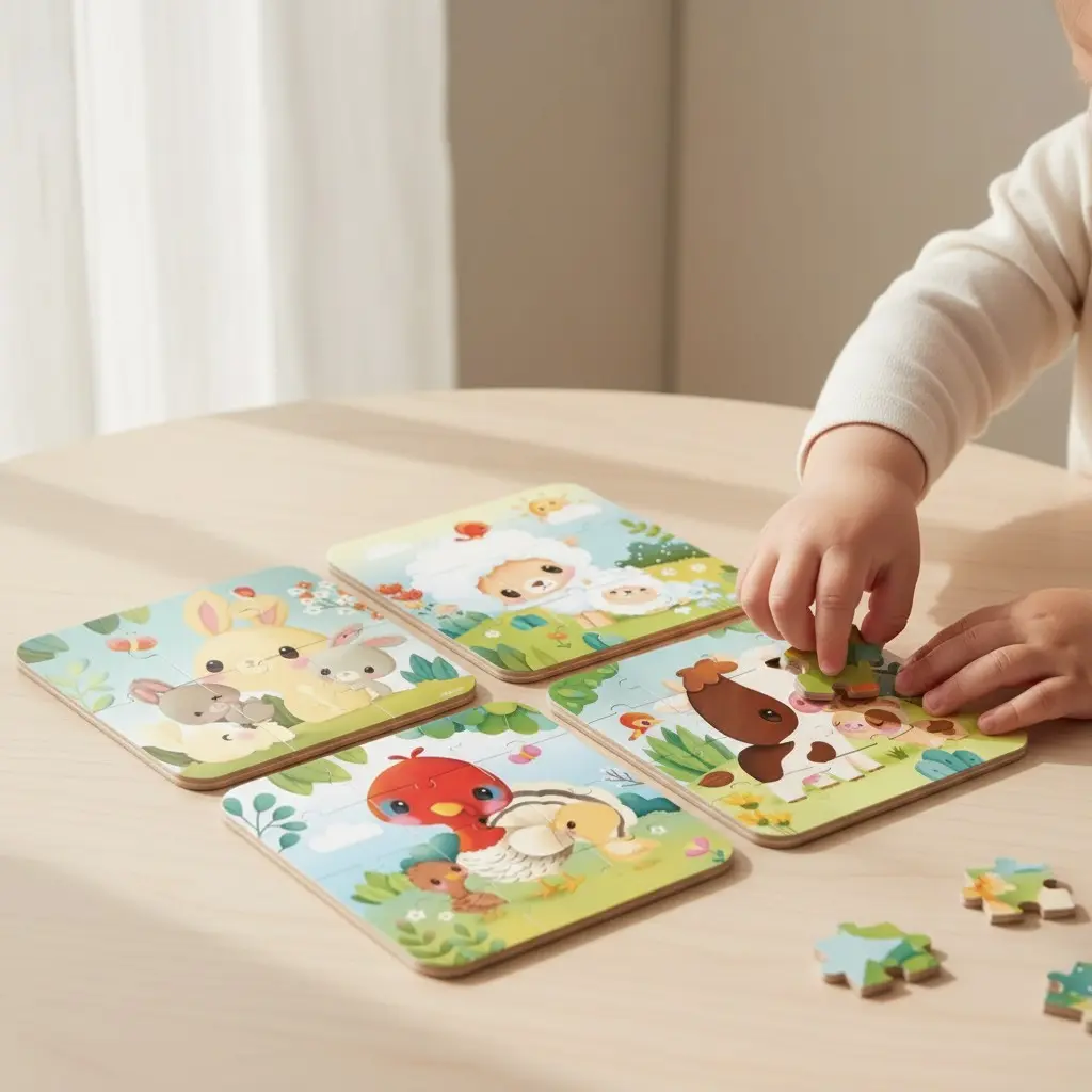 JANOD FARM ANIMAL PROGRESSIVE PUZZLE