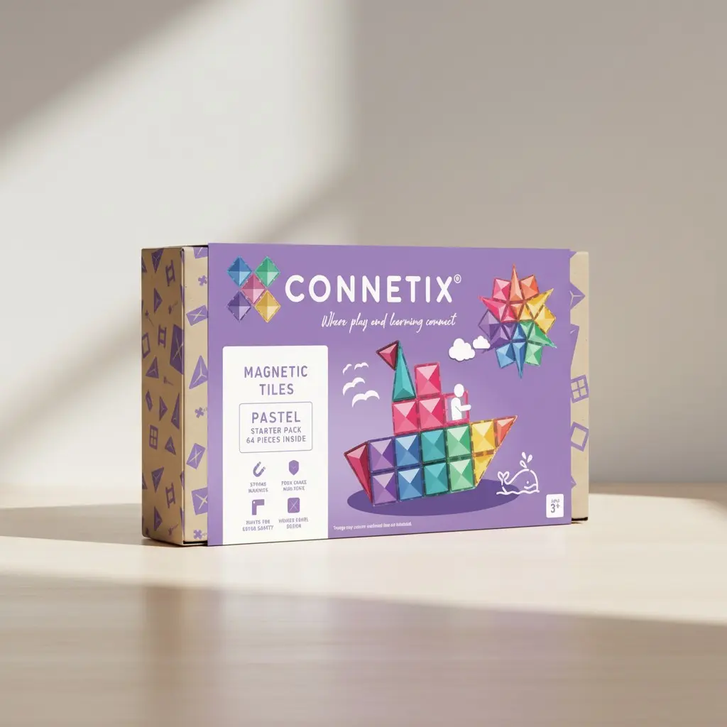 CONNETIX Pastel Starter Pack 64 pc