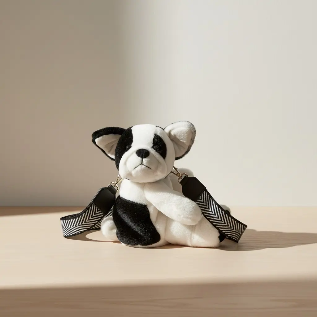 Sac Doudou - Chien black and white