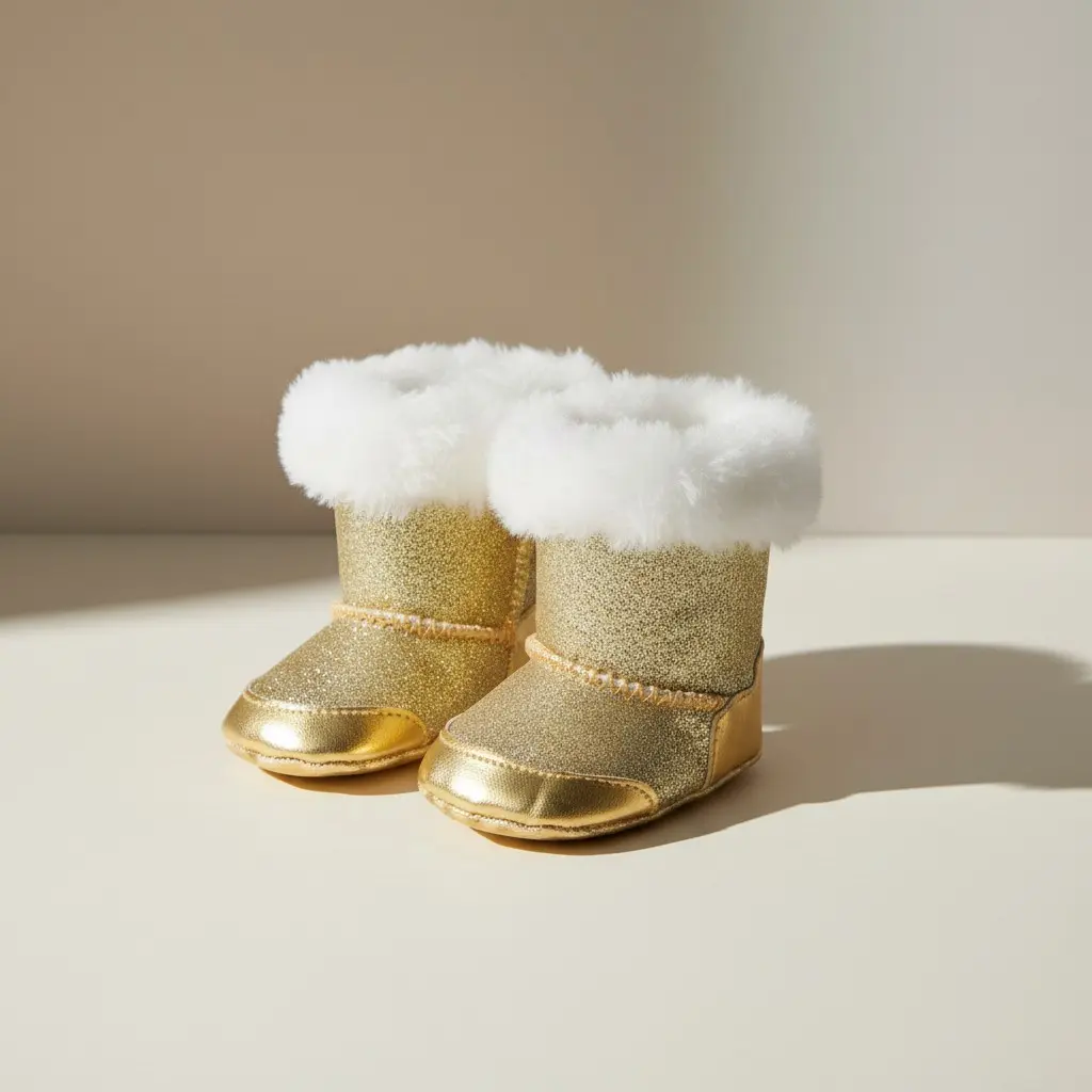 Heless Golden boots, size 38-45 cm