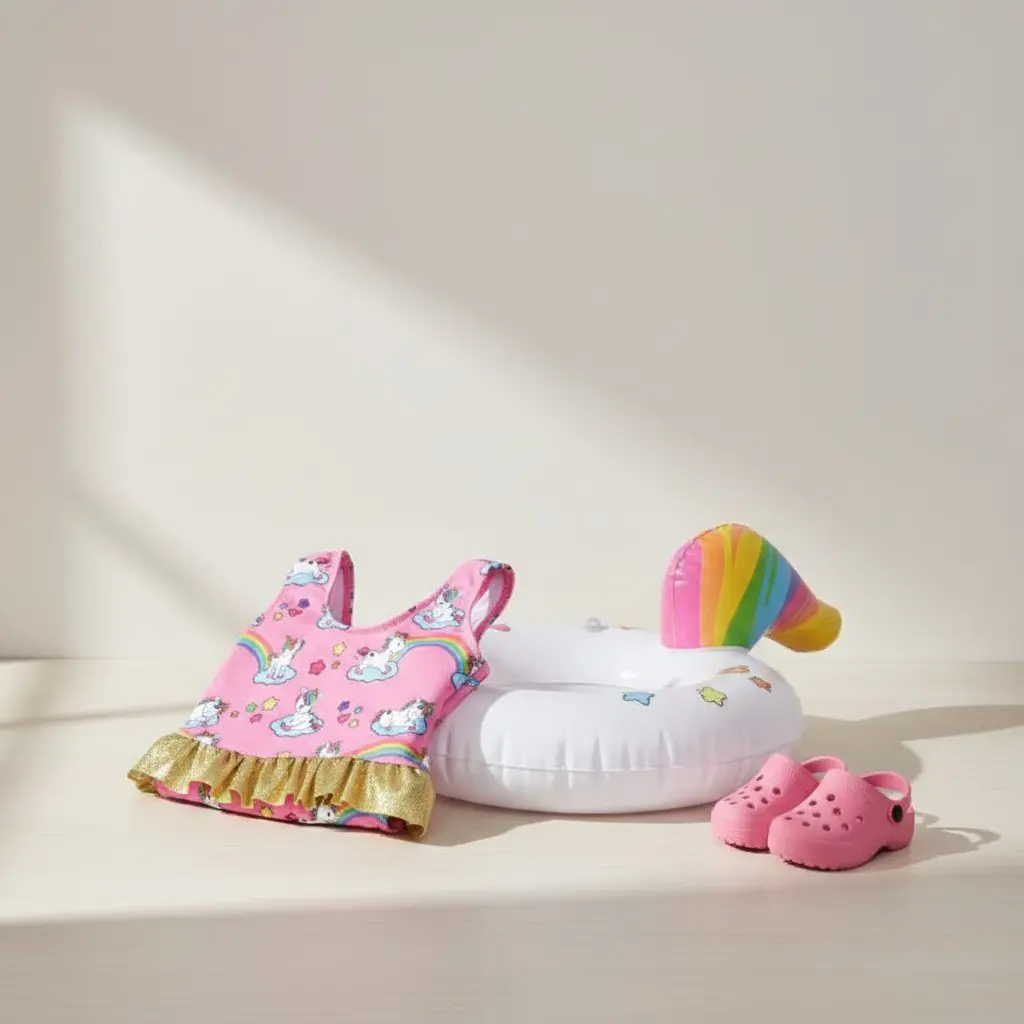 Heless Unicorn swimming set 'Henri', size 35-45 cm