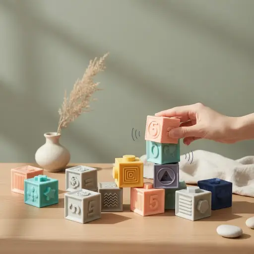 Mayblon Baby Soft Stacking Building Blocks 12 Pcs 