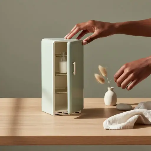 Maileg Danish Fridge, Miniature - Mint