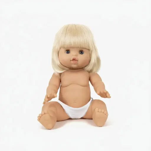 Minikane Angèle, poupée Gordis 34cm naked Doll 34cm in vinyl