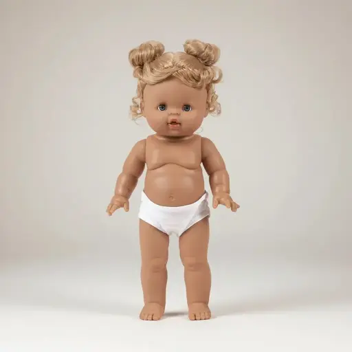 Minikane Louisa, poupée Gordis debout 37cm naked Doll 37cm in vinyl