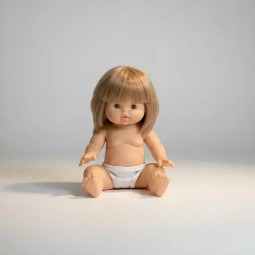 Minikane Zoé, poupée Gordis 34cm naked Doll 34cm in vinyl