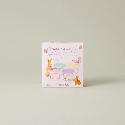 Moulin Roty 4 pastel finger paints