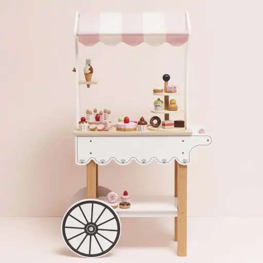 Le Toy Van Wooden Trolley Ice Cream & Treats 